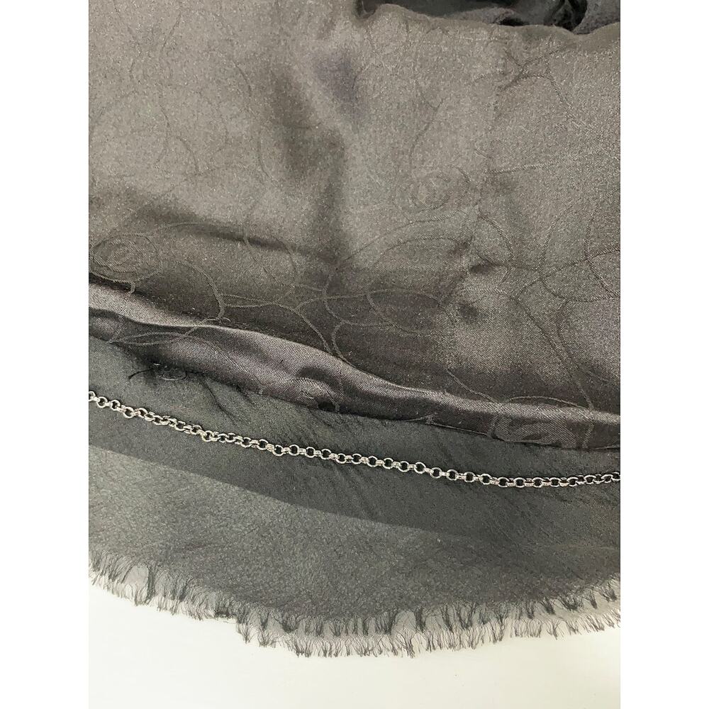 Chanel women's black chiffon trim jeweled wool blazer size 50 - Picture 10 of 13